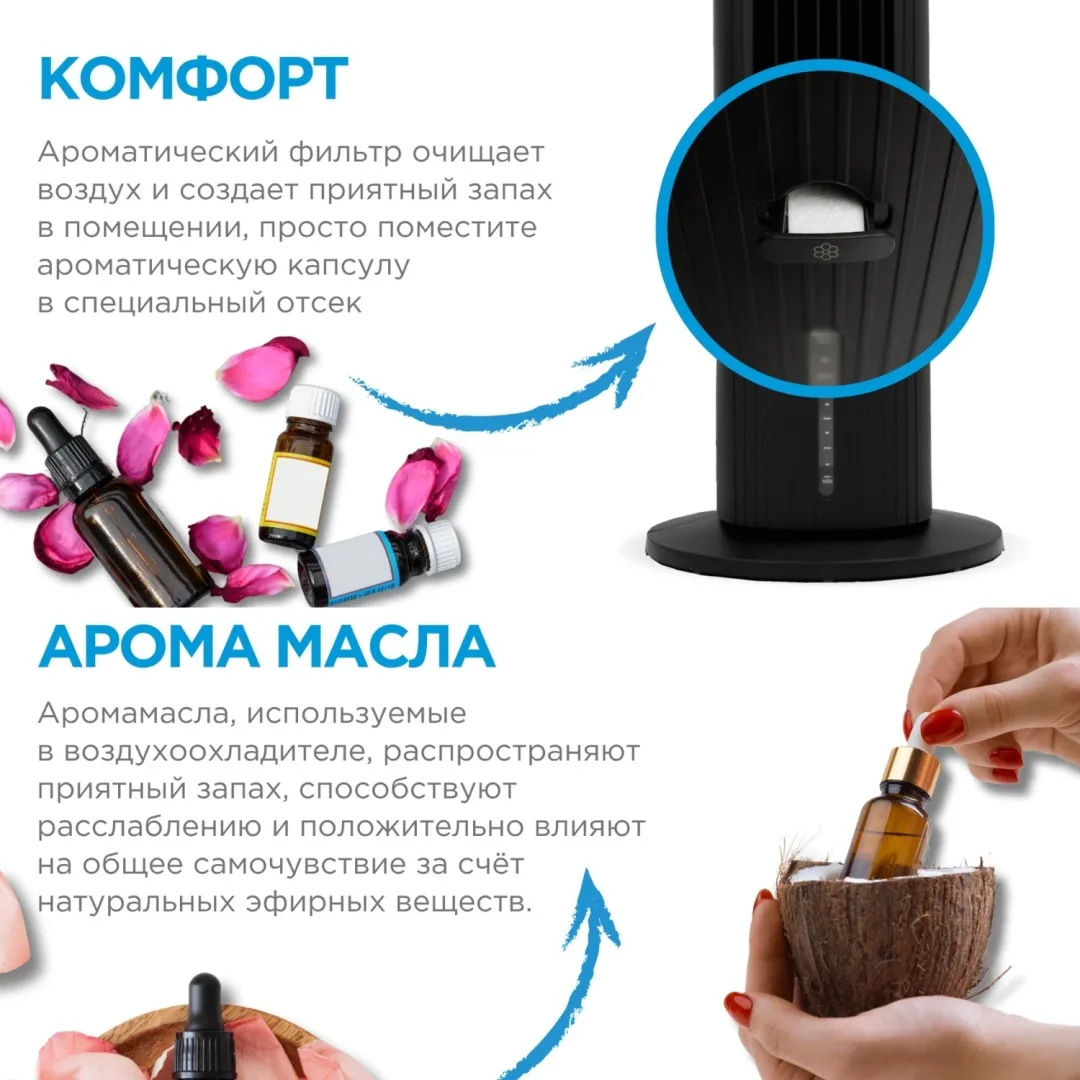Воздухоохладитель Midea AC100-25JR черный