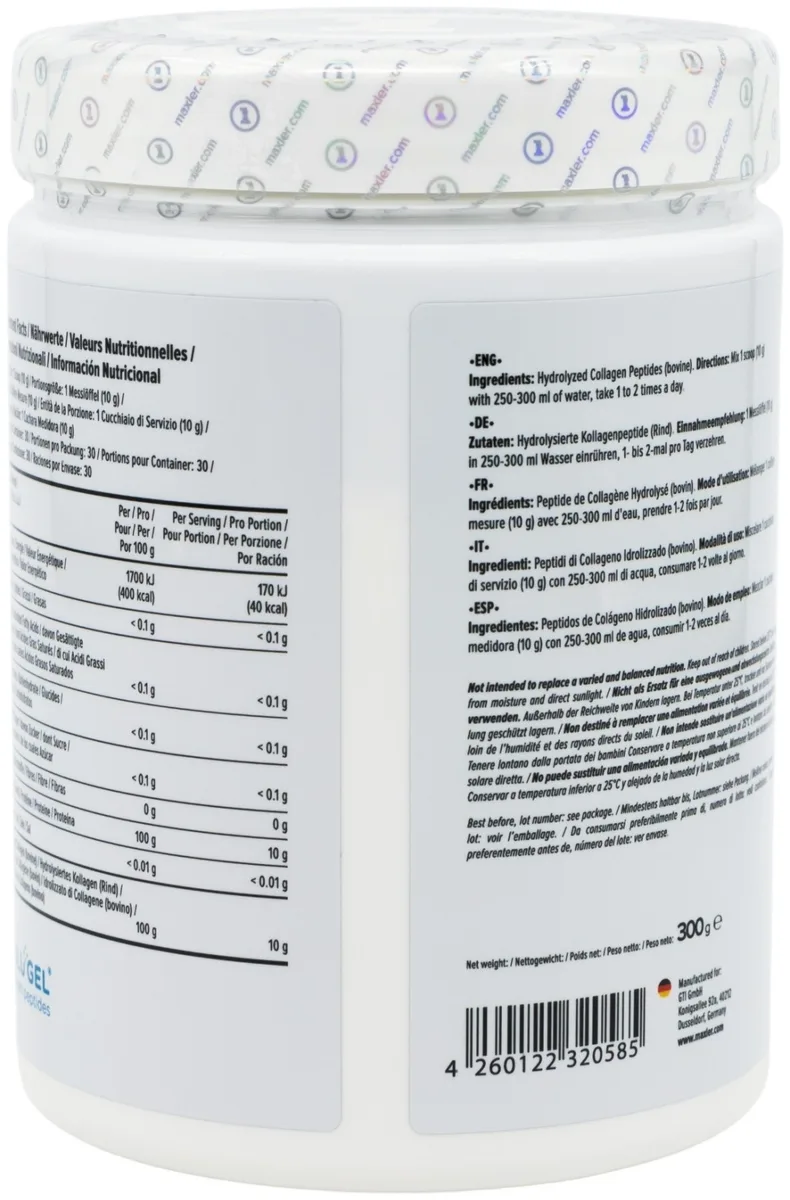 Витамин Maxler 100% Hydrolysed Collagen 300г (0585)