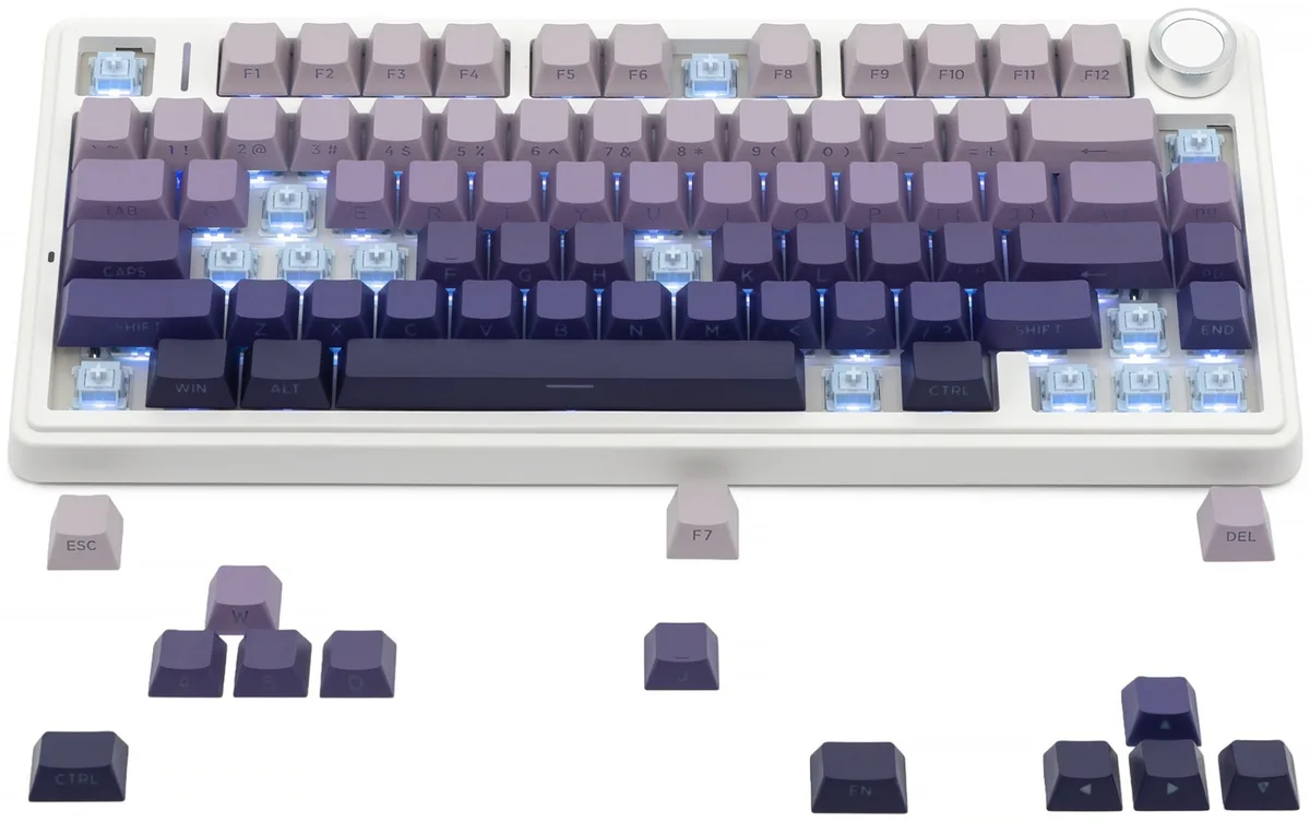 Клавиатура AULA F75 Blank Фиолетовый (0652)