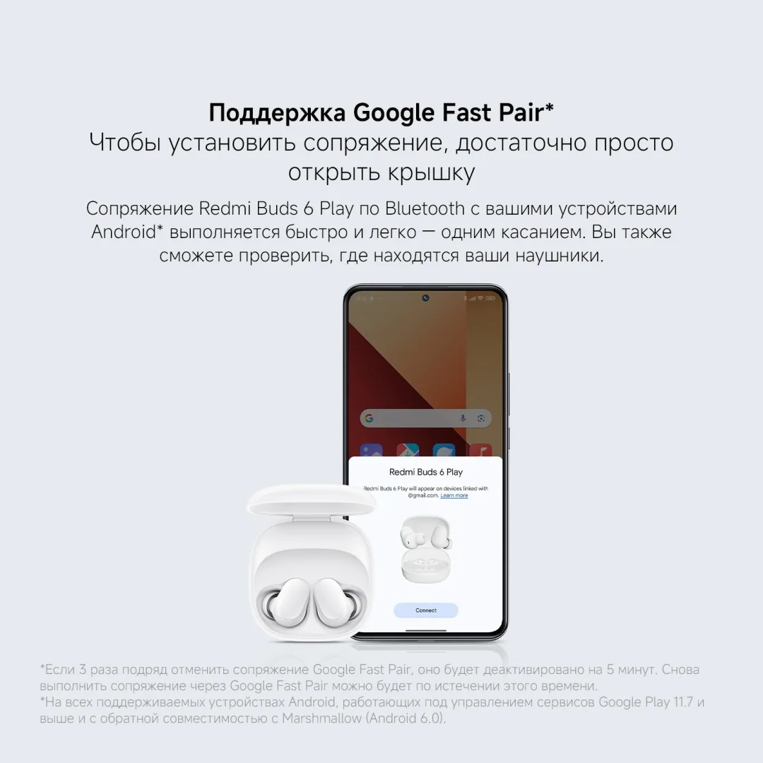 Наушники Redmi Buds 6 Play Blue
