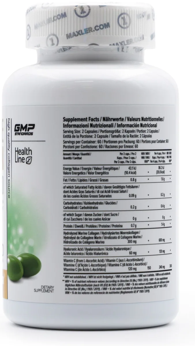 Витамин Maxler Marine Collagen + Hyaluronic Acid N/A 120 шт (2473)