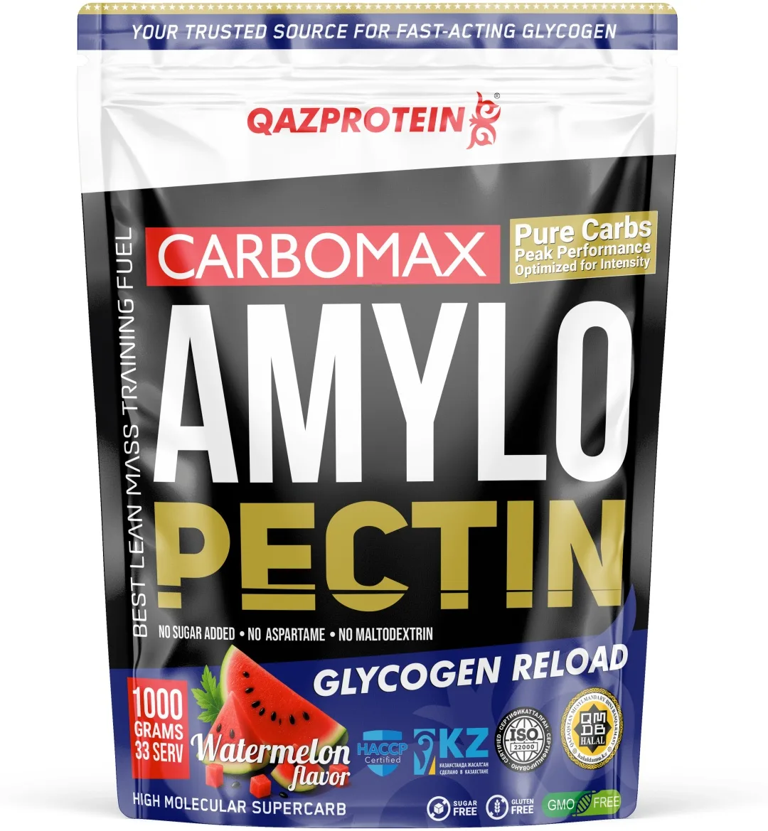 Гейнер Qazprotein Amylopectin Арбуз 1000г (9896)