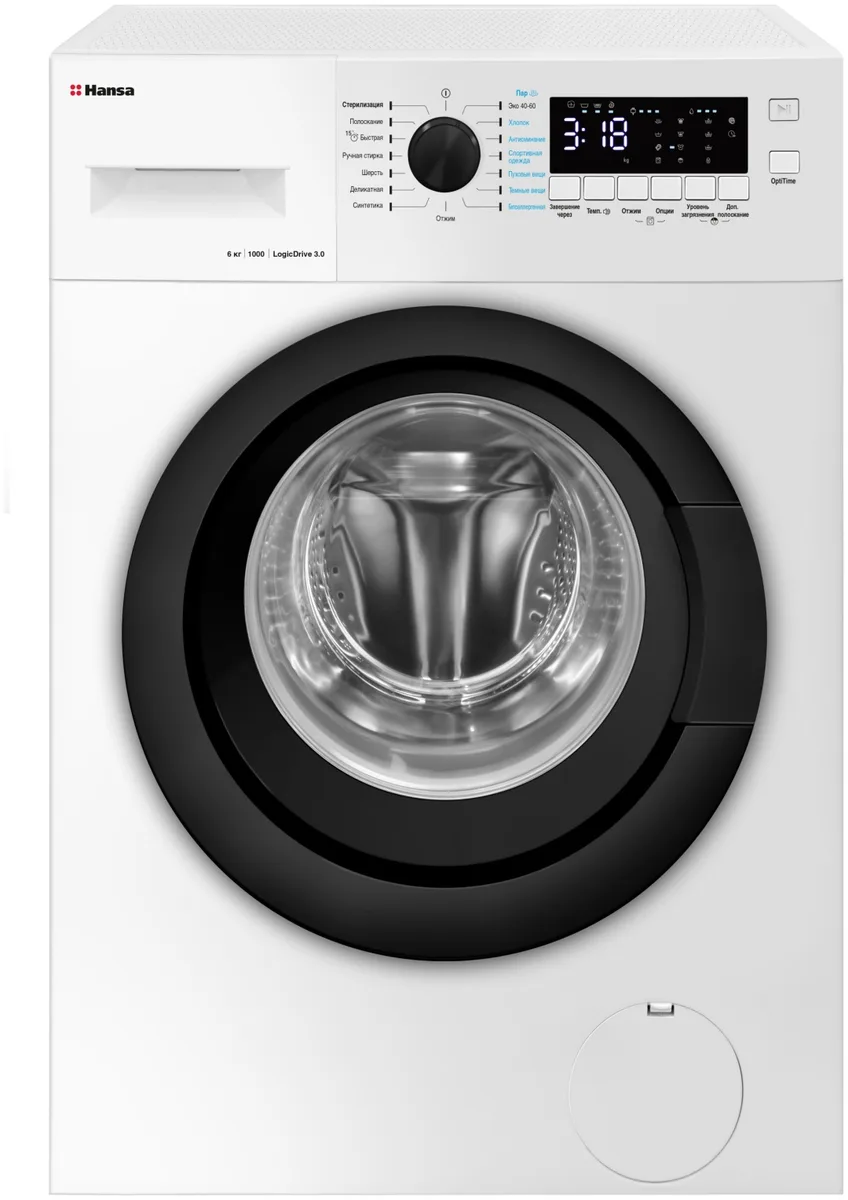 Стиральная машина Hansa WHN6100D3BSW Белый