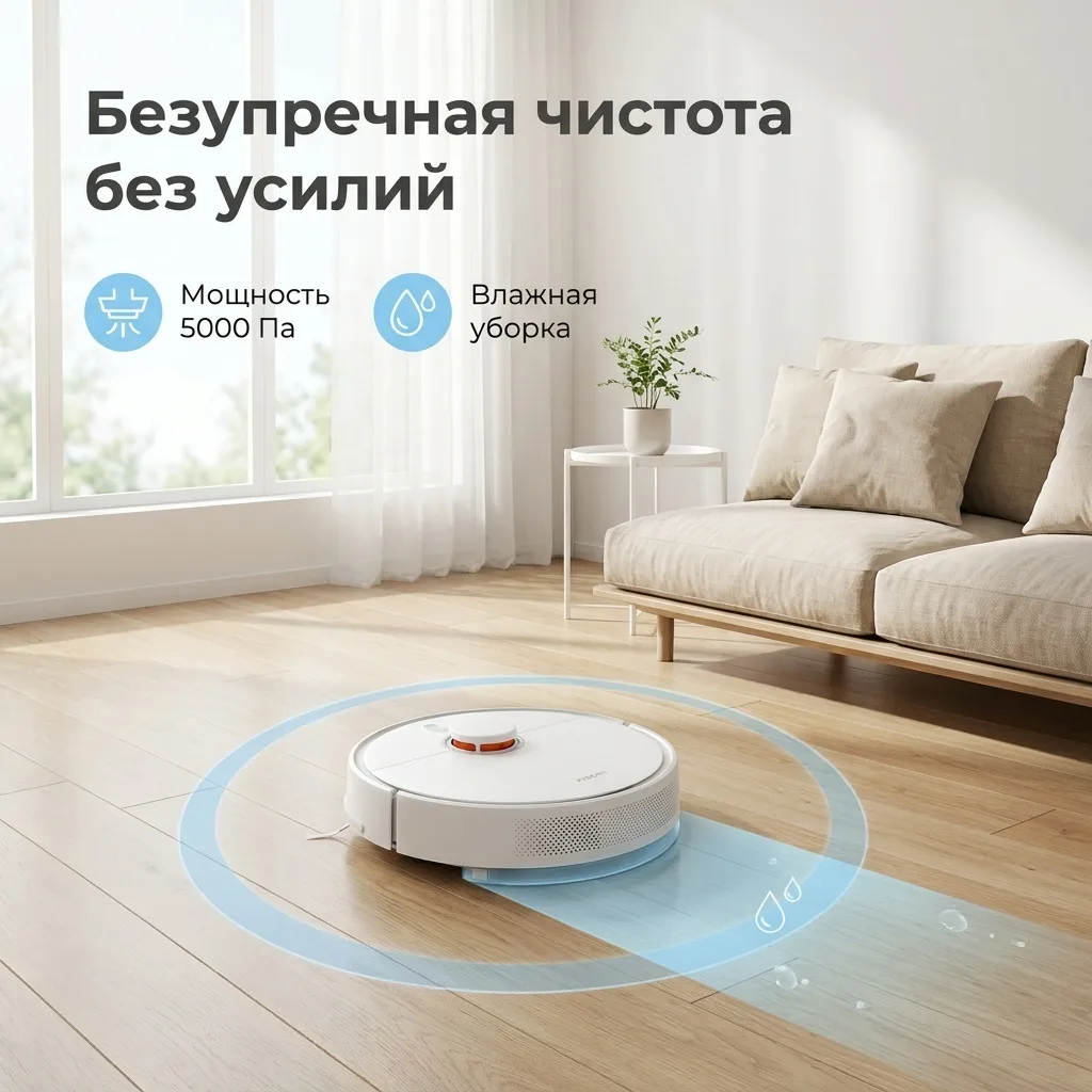 Робот-пылесос Xiaomi S20 Белый