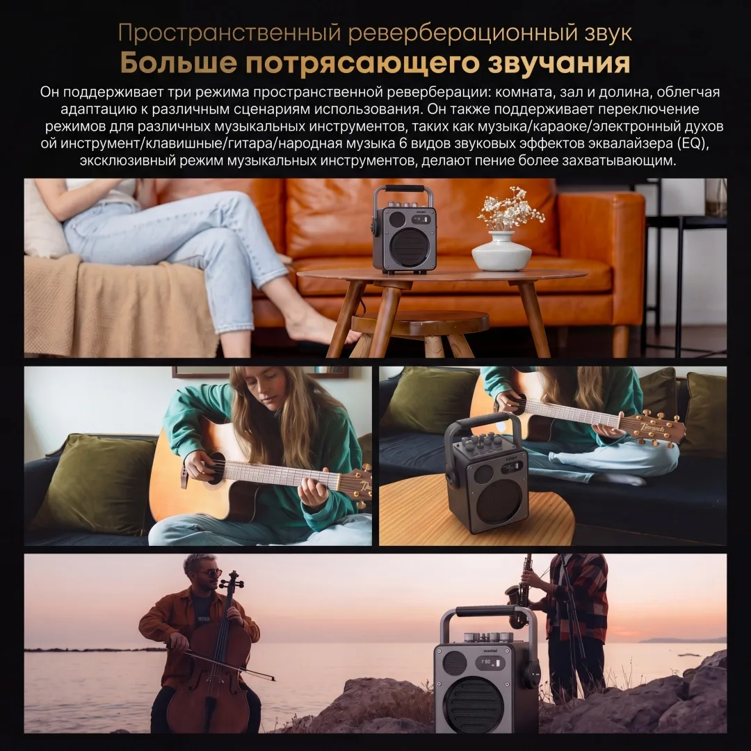 Портативная колонка MLOVE D4 Черный
