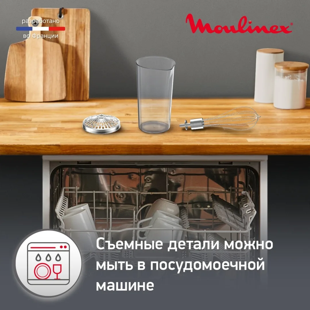 Блендер погружной Moulinex Infiny Force Pro DD95HD10 Черный/Cеребристый