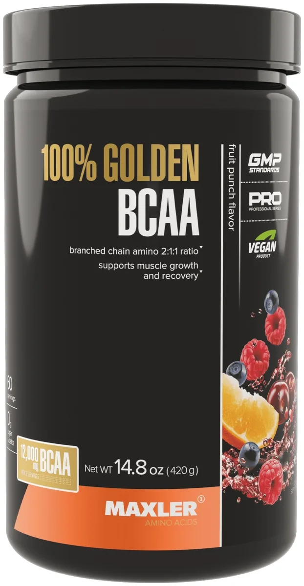 Аминокислота Maxler 100% Golden BCAA  Fruit Punch 420г (1064)