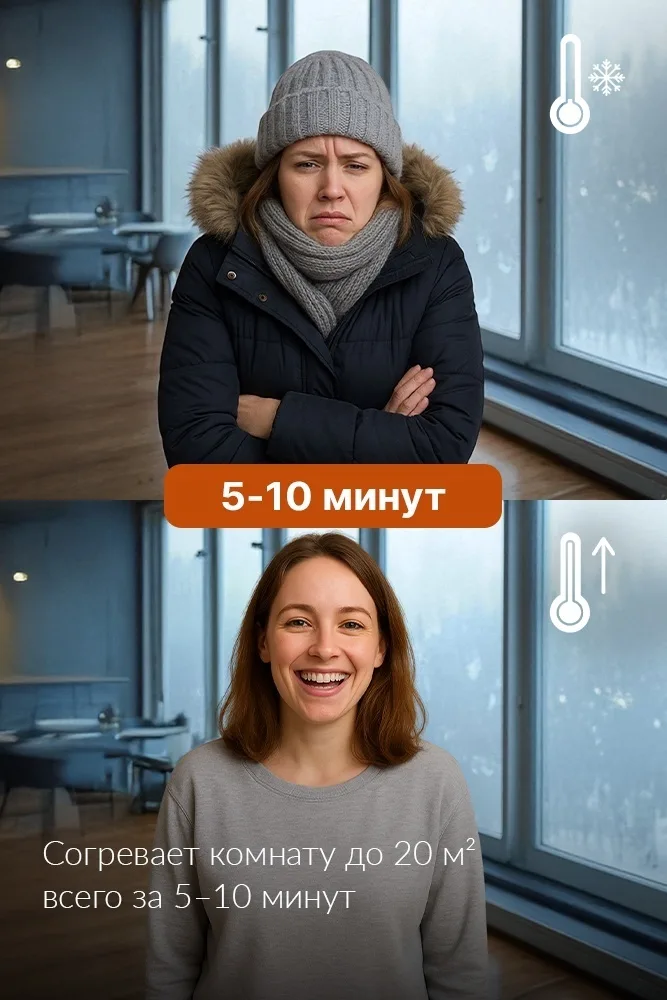 Тепловентилятор Nexme NSB-200A Белый