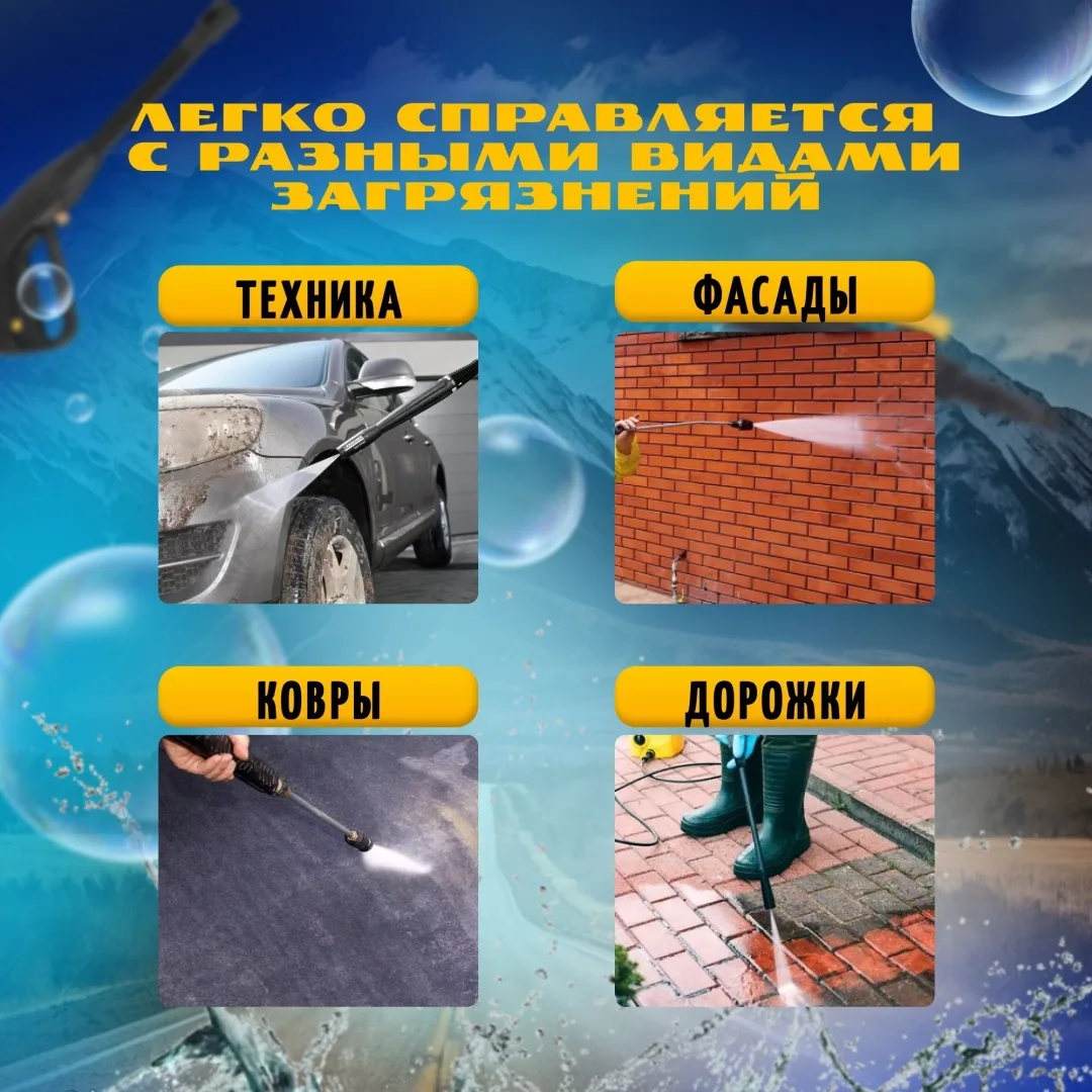 Мойка высокого давления Huter M195 W-PRO