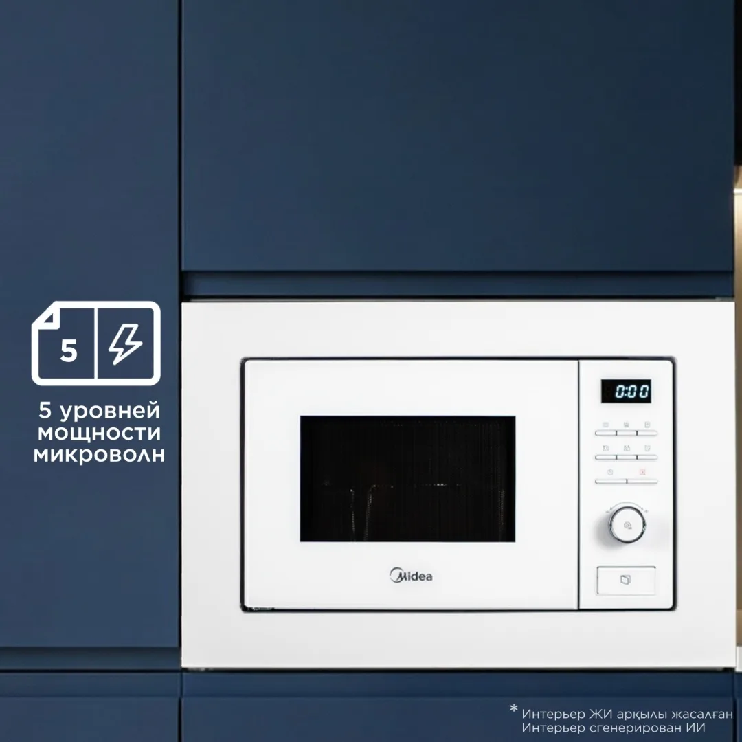 Микроволновая печь Midea MMWB204BB-GW белый