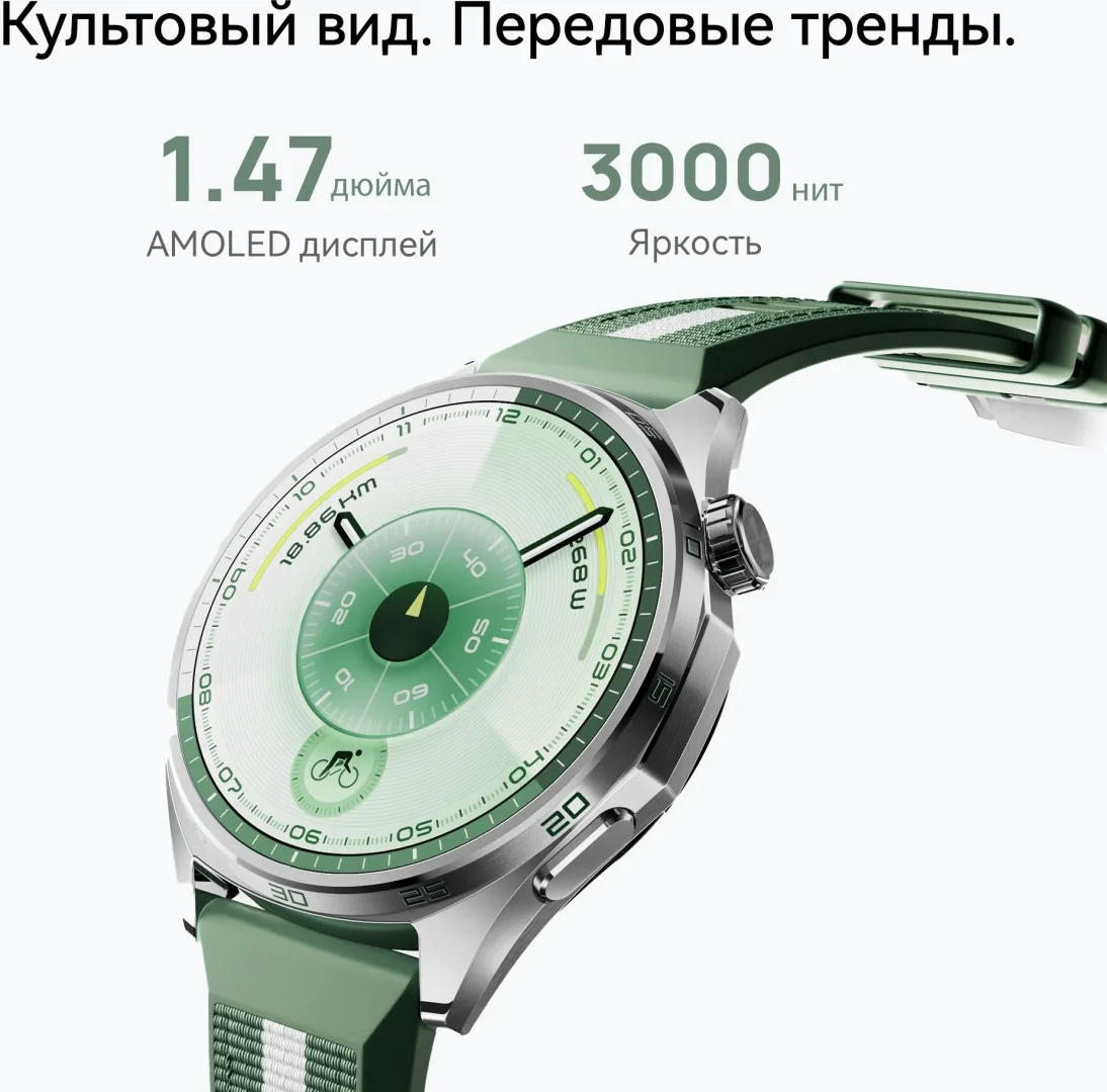 Смарт-часы Huawei Watch GT 6 ATM-B19 46mm Black Fluoroelastomer Strap