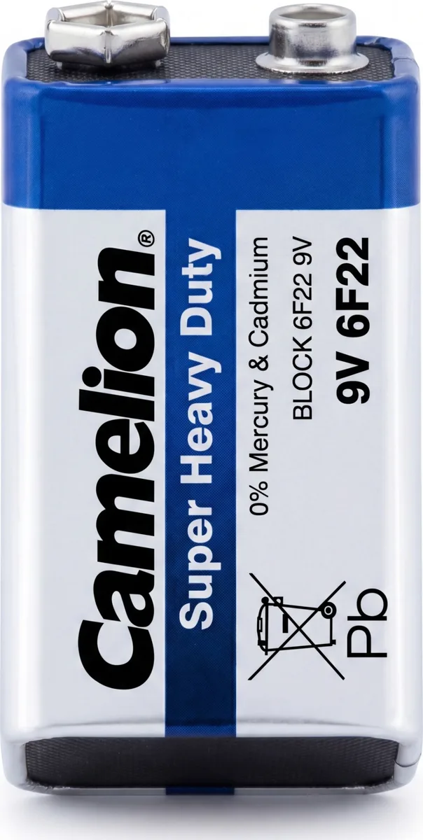Батарейка CAMELION Super Heavy Duty 6F22-SP1B