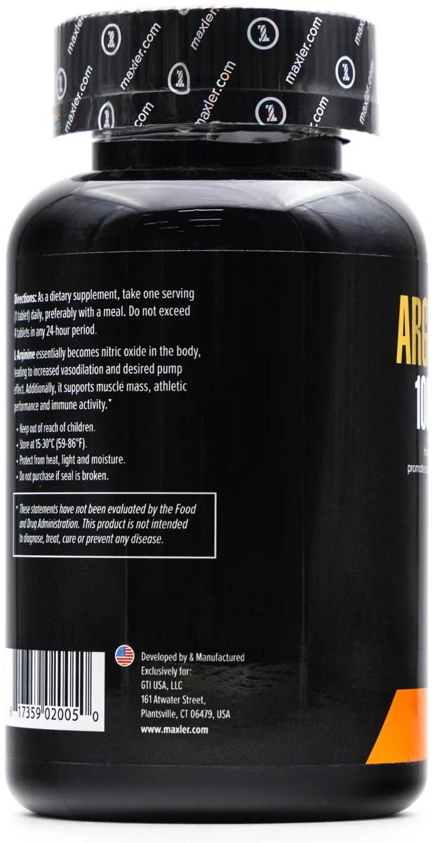 Аминокислота Maxler Arginine 1000 Max Таблетки 100шт (0050)
