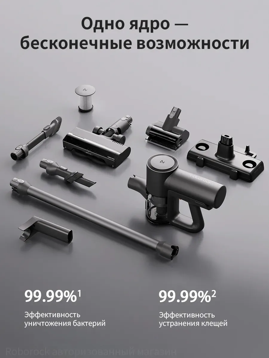 Беспроводной ручной пылесос Roborock F25 ACE Combo Черный