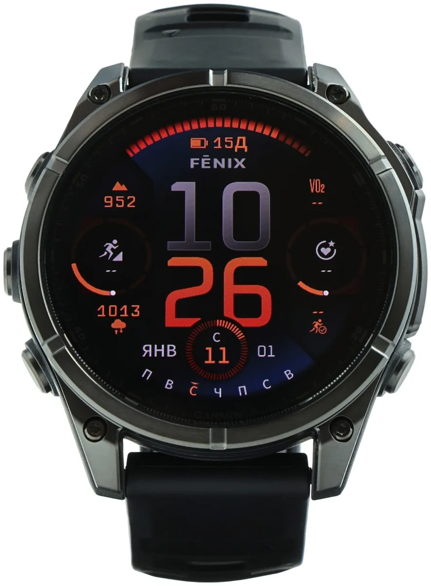 Смарт-часы Garmin Fenix 8 47 мм черный (02904-21)