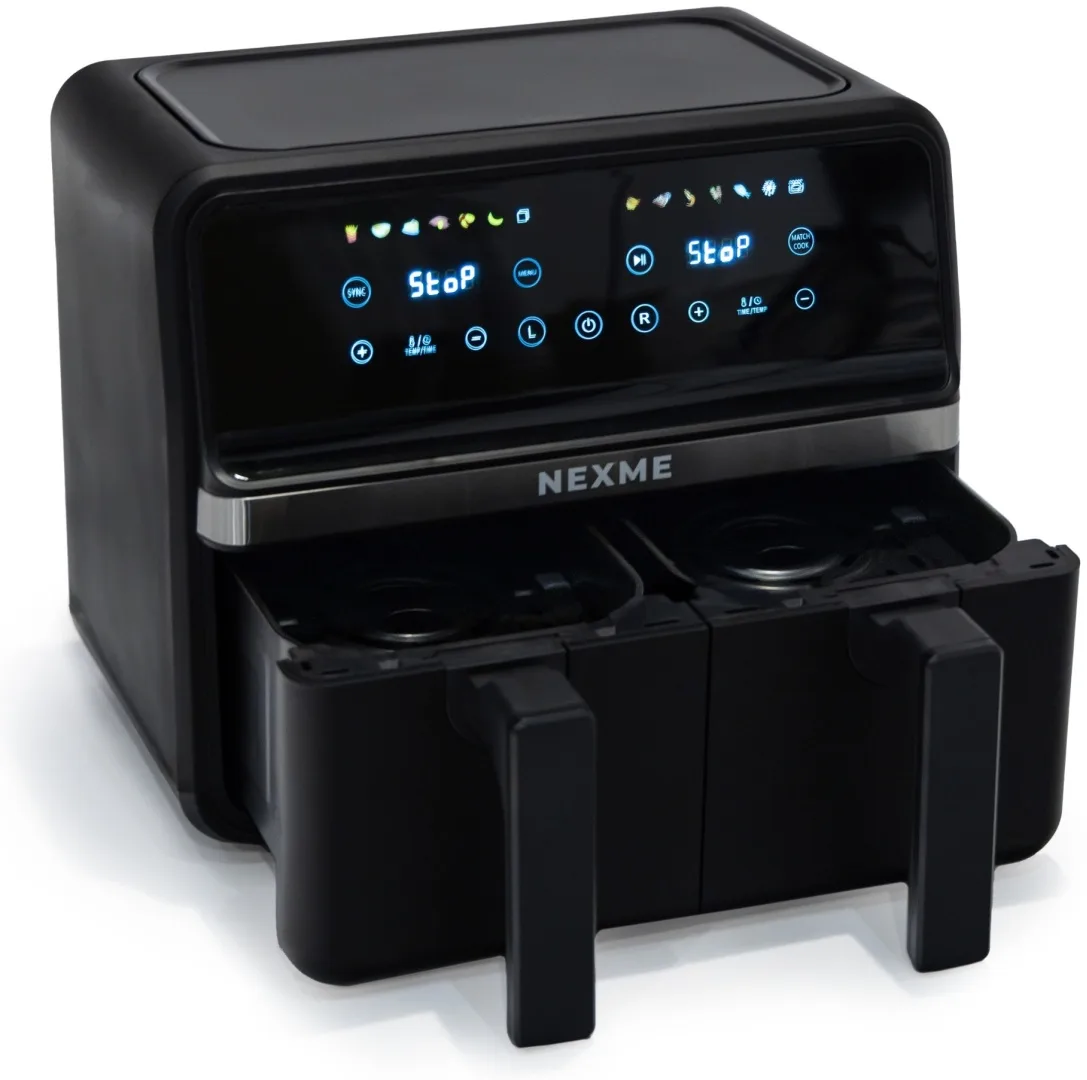 Аэрогриль NEXME DAF8000 Dual Zone 8.1L Черный