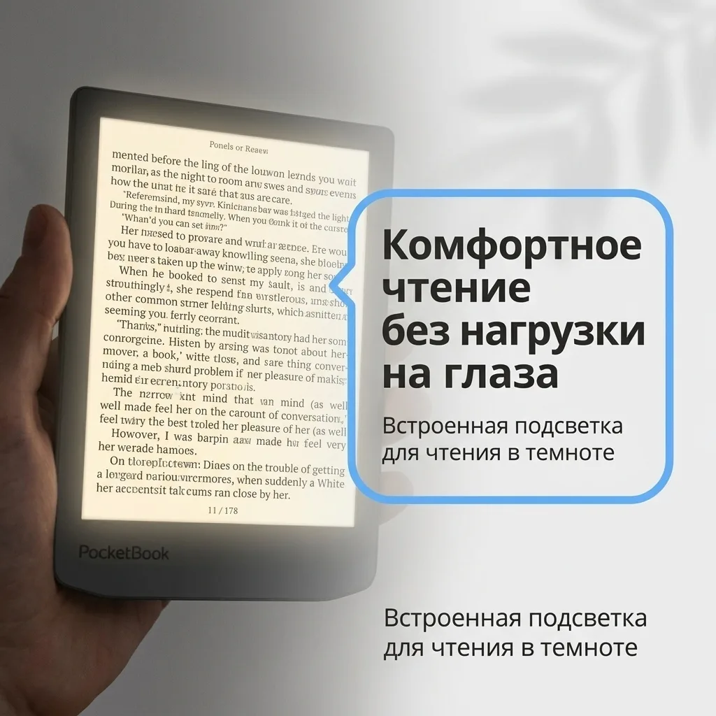 Электронная книга Pocketbook PB619-T-CIS серый