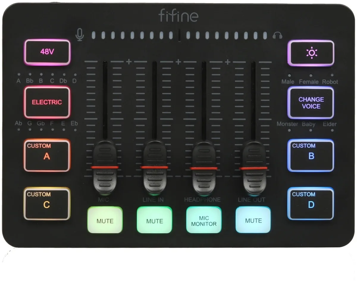 Звуковая карта Fifine SC3 Черный