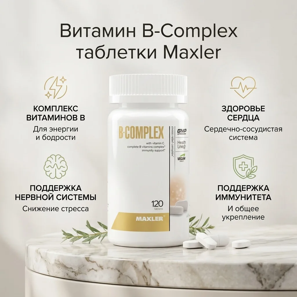 Витамин Maxler B-complex 120 шт (2221)