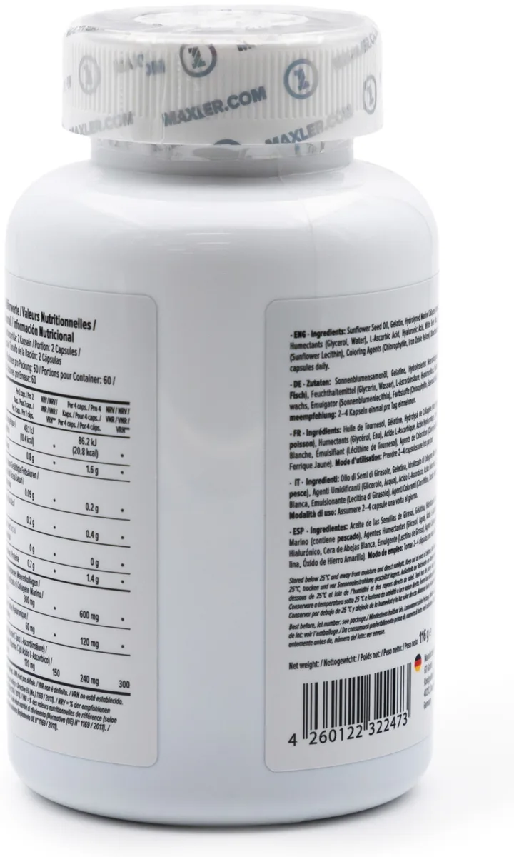 Витамин Maxler Marine Collagen + Hyaluronic Acid N/A 120 шт (2473)