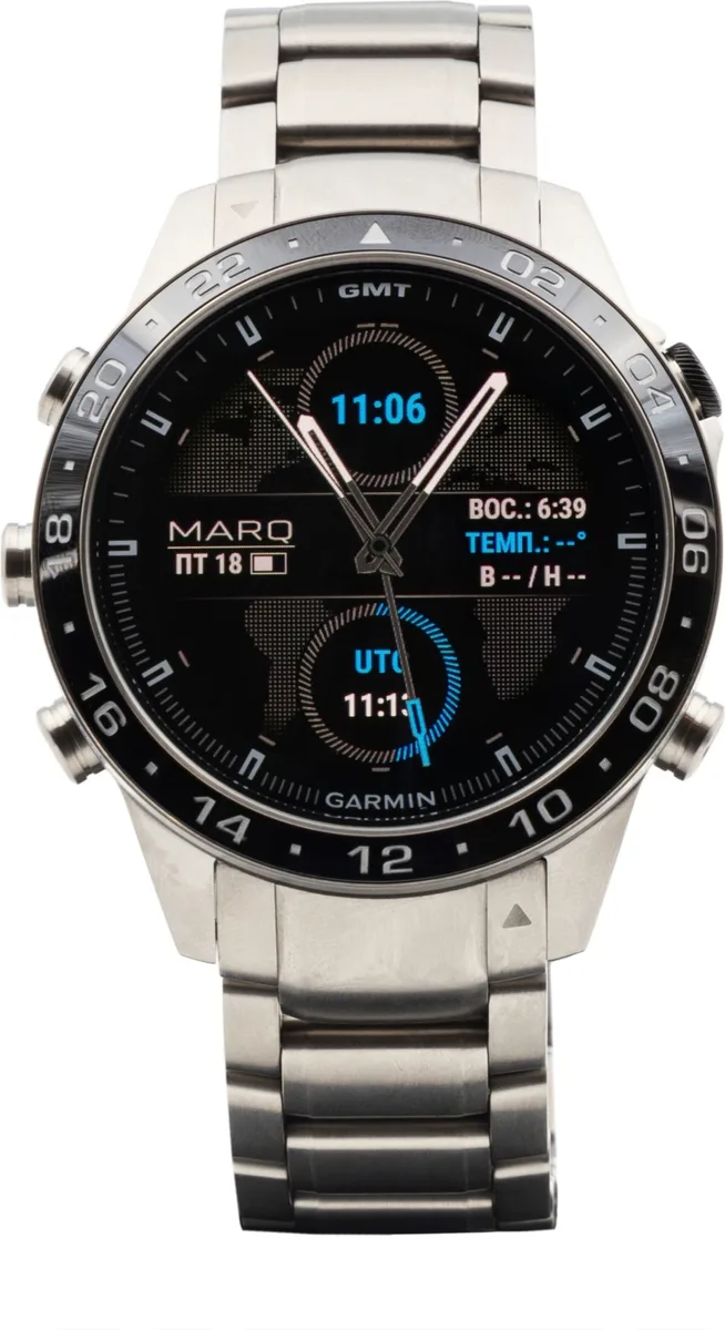 Смарт-часы Garmin MARQ Aviator Gen 2 серебристый (02648-01)