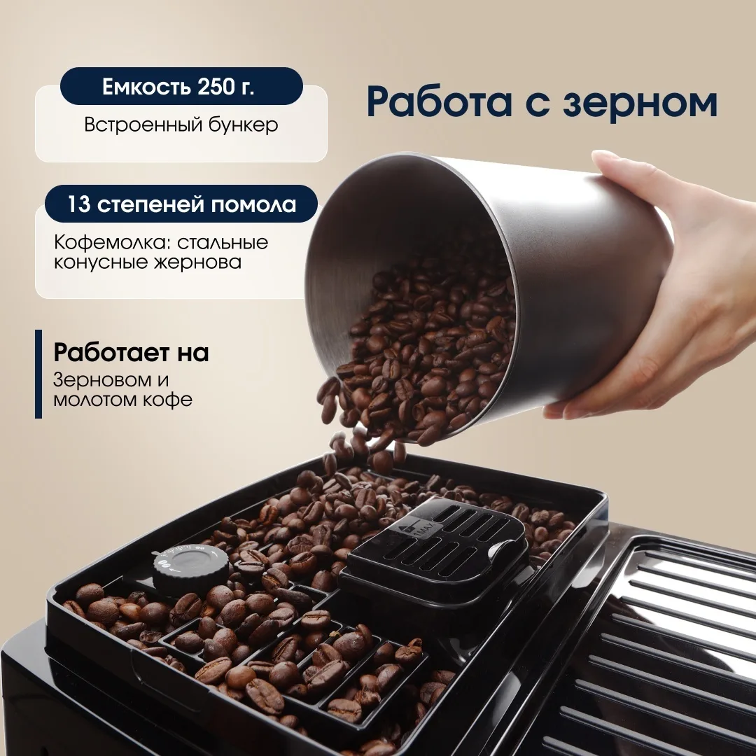 Кофемашина Delonghi ECAM220.51.B черный