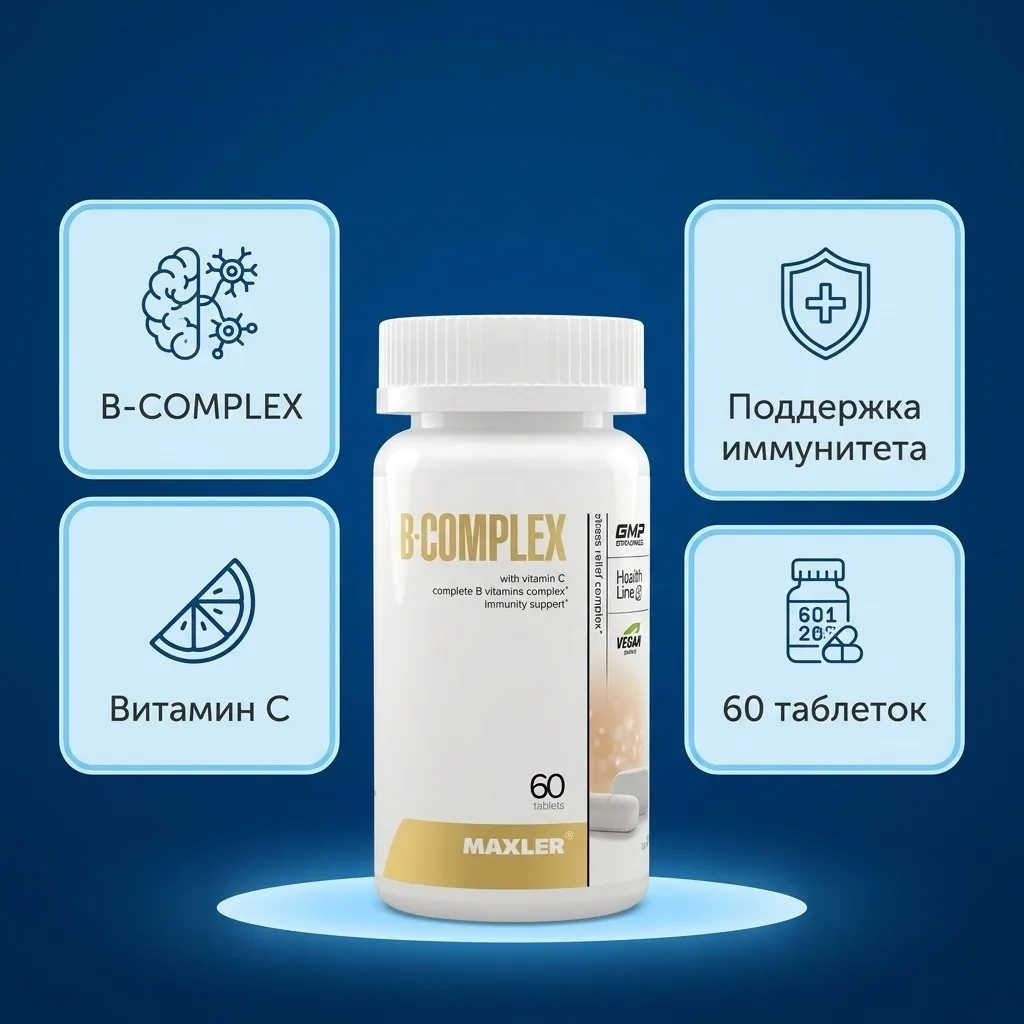 Витамин Maxler B-Complex таблетки 60 шт (2214)
