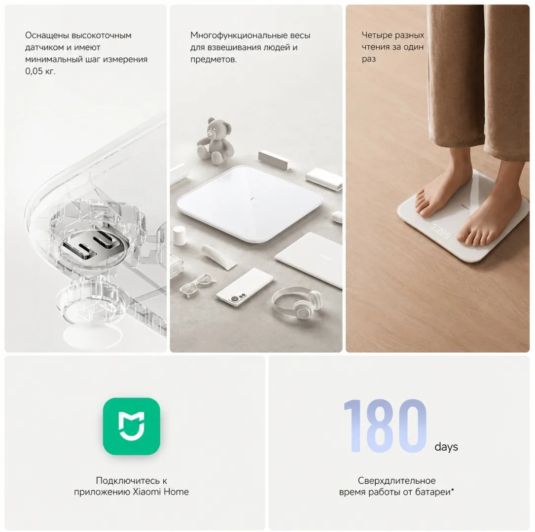 Весы Xiaomi Smart Scale S200 Темно-Серый