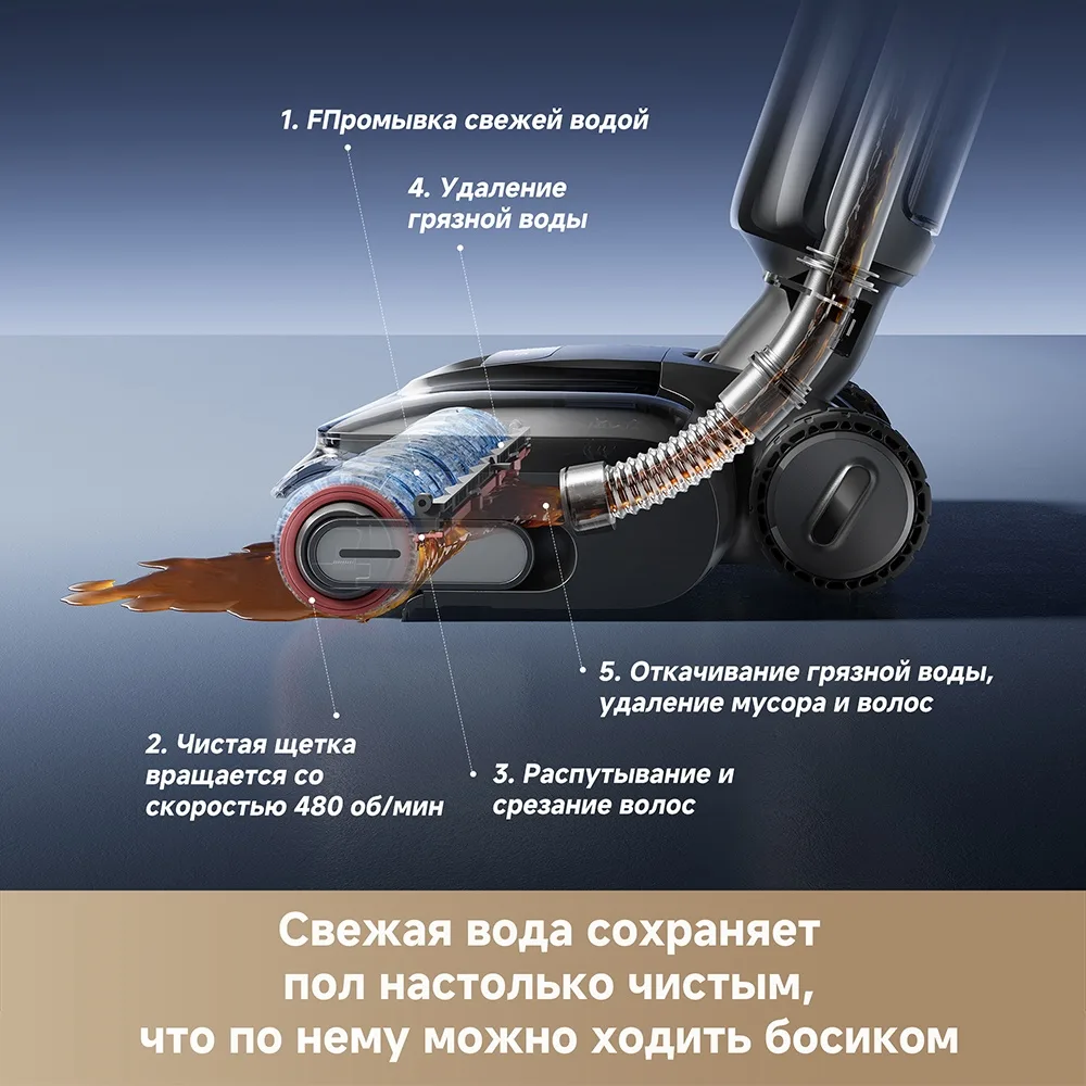 Беспроводной ручной пылесос Dreame G12 Dual Черный