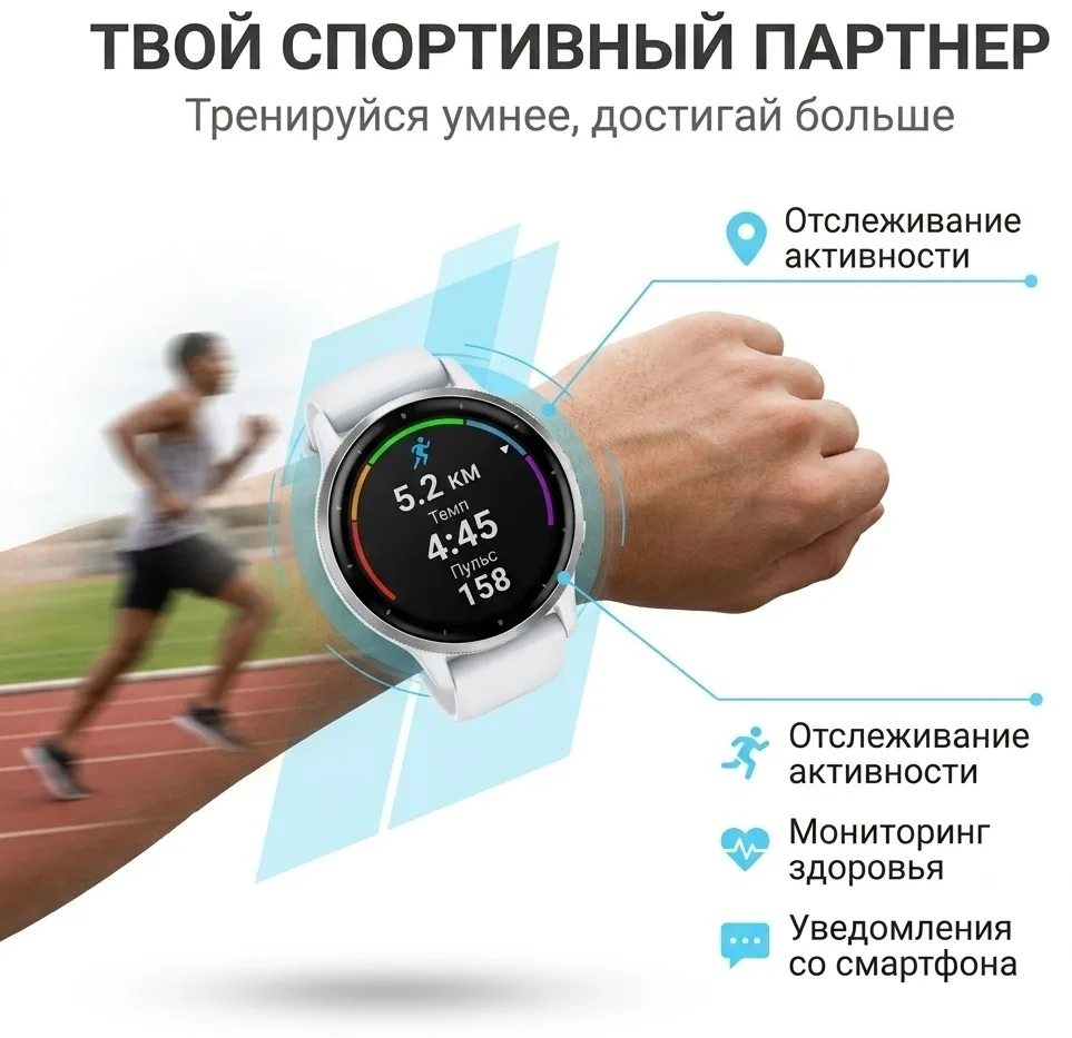 Смарт-часы Garmin VENU 3 45 мм белый (02784-00)