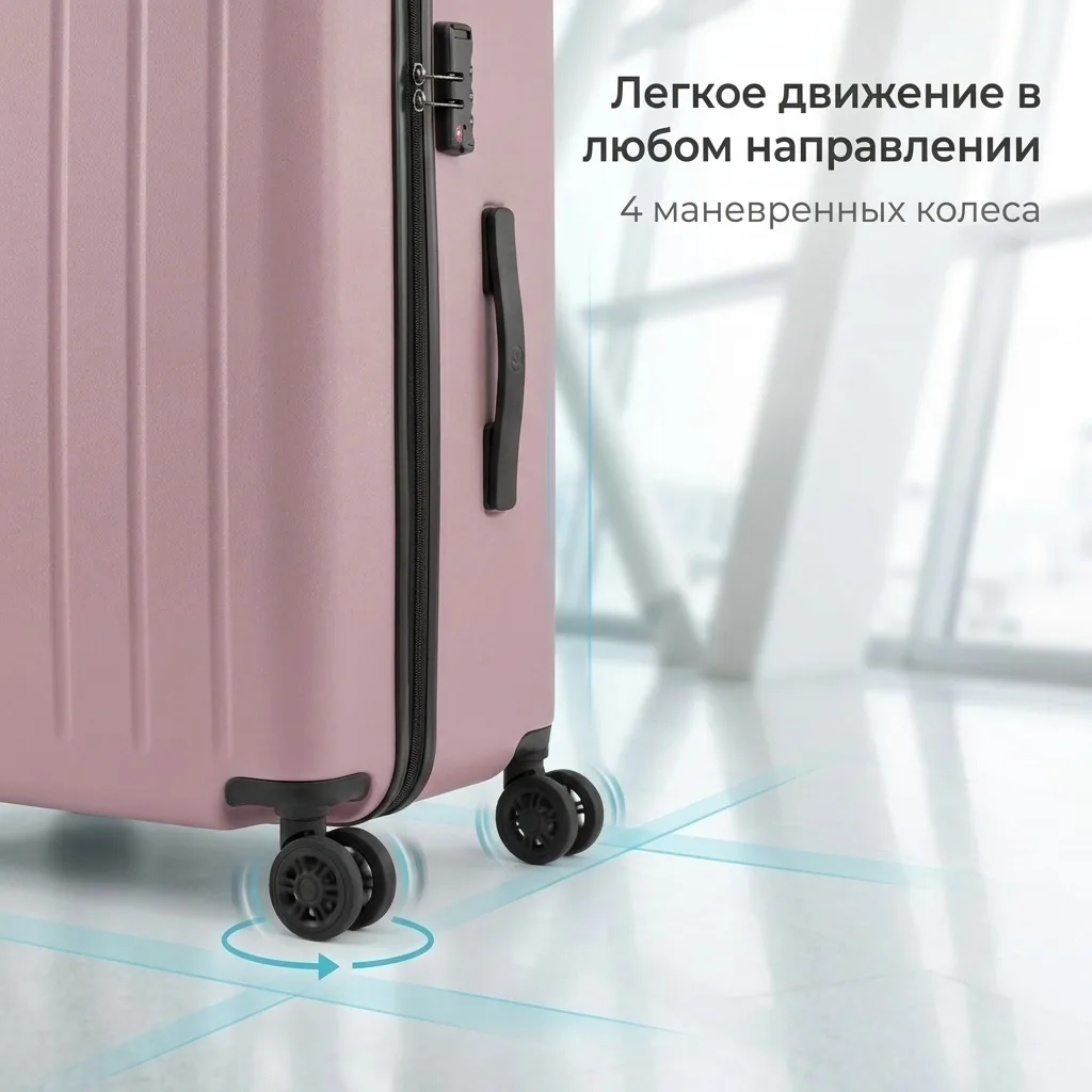 Чемодан NINETYGO Danube MAX Luggage 22'' Pink (0279)