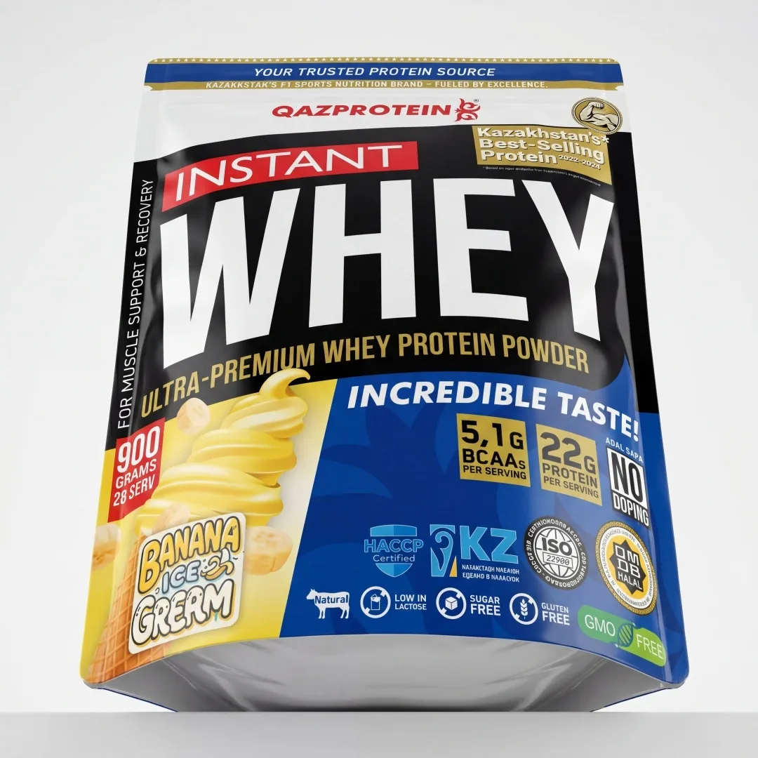 Протеин Qazprotein Instant WHEY 900г Банан (3009)