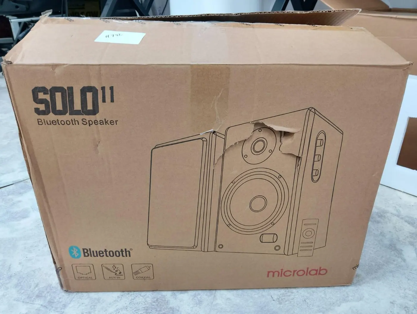 Колонки компьютерные Microlab Solo 11 Черный, Уценка — фото дефекта 2