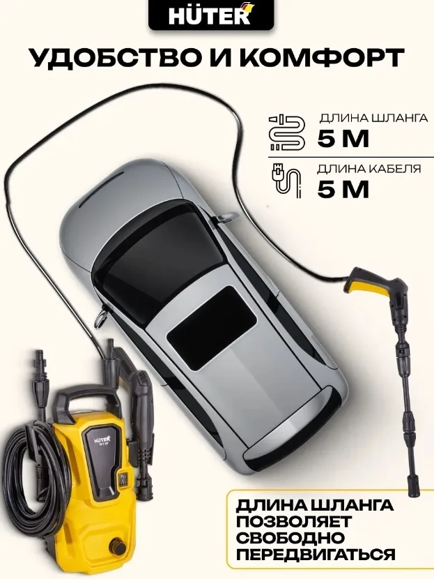 Мойка высокого давления Huter W105-P