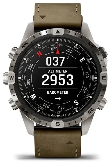 Смарт-часы Garmin MARQ Adventurer Gen 2 серебристый-коричневый (010-02648-31)