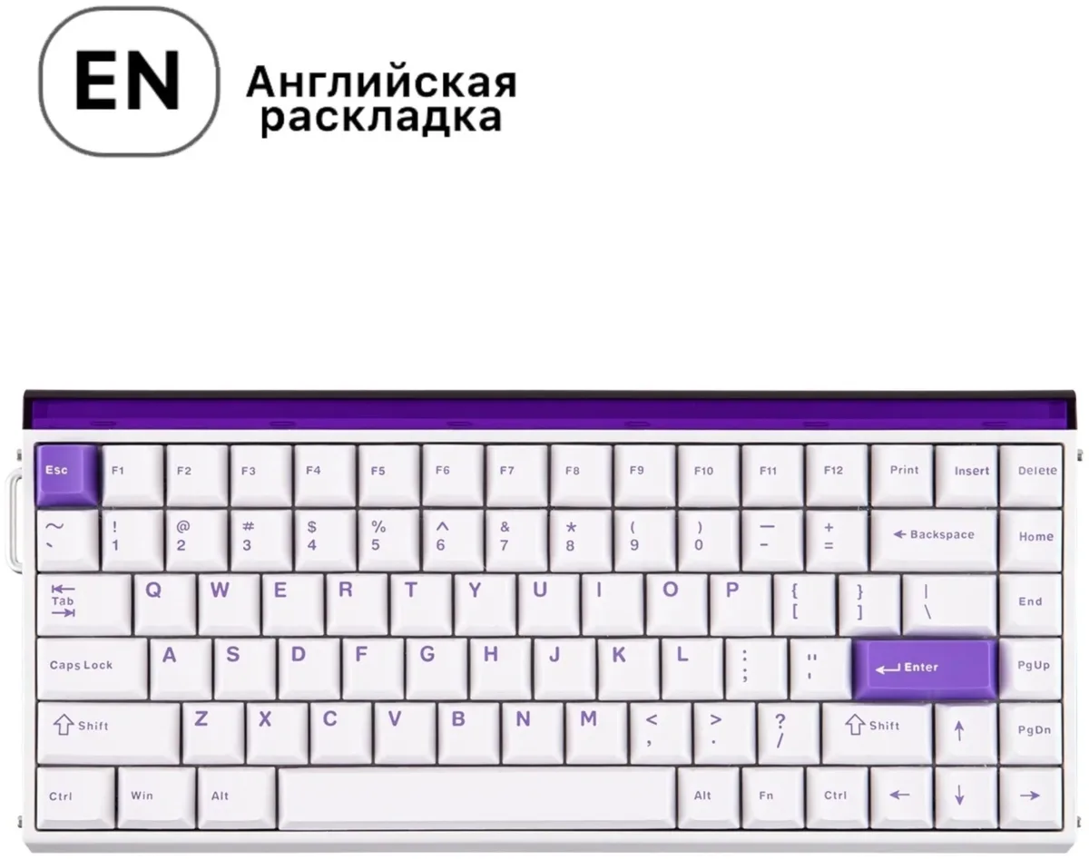 Клавиатура AULA HERO 84 HE Белый (4302)