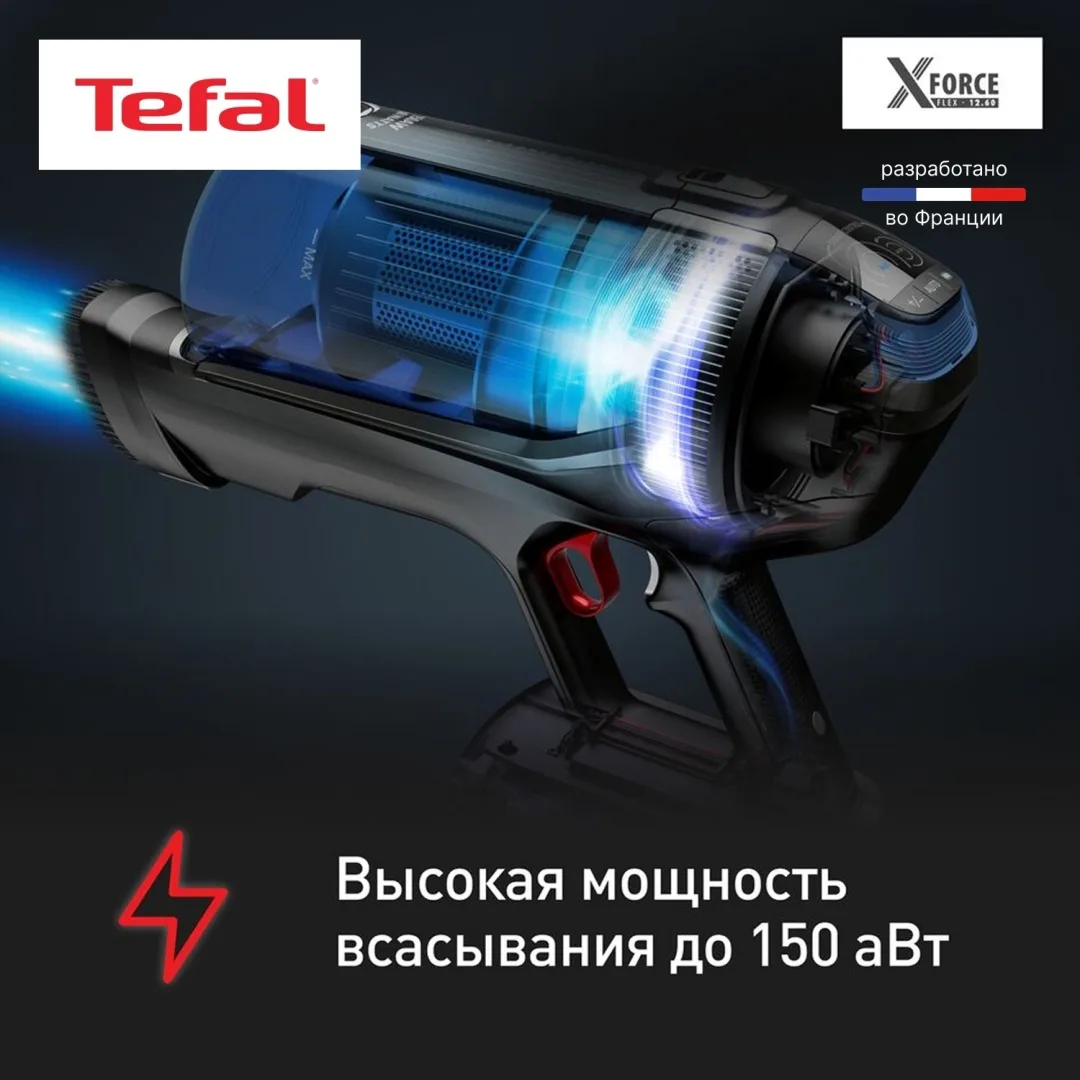 Беспроводной ручной пылесос Tefal TY98C0WO Синий