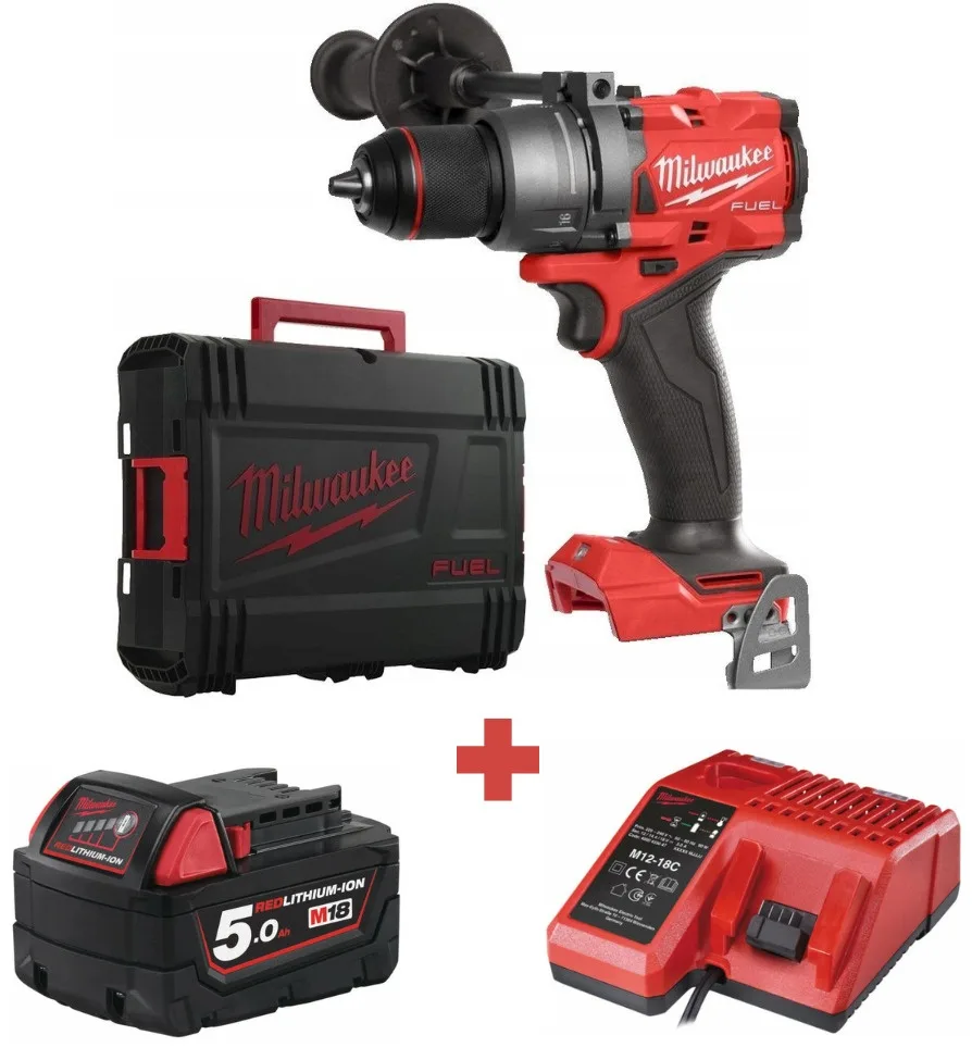 Дрель Milwaukee M18 FPD3-0X + M18 B5 + М12-18С