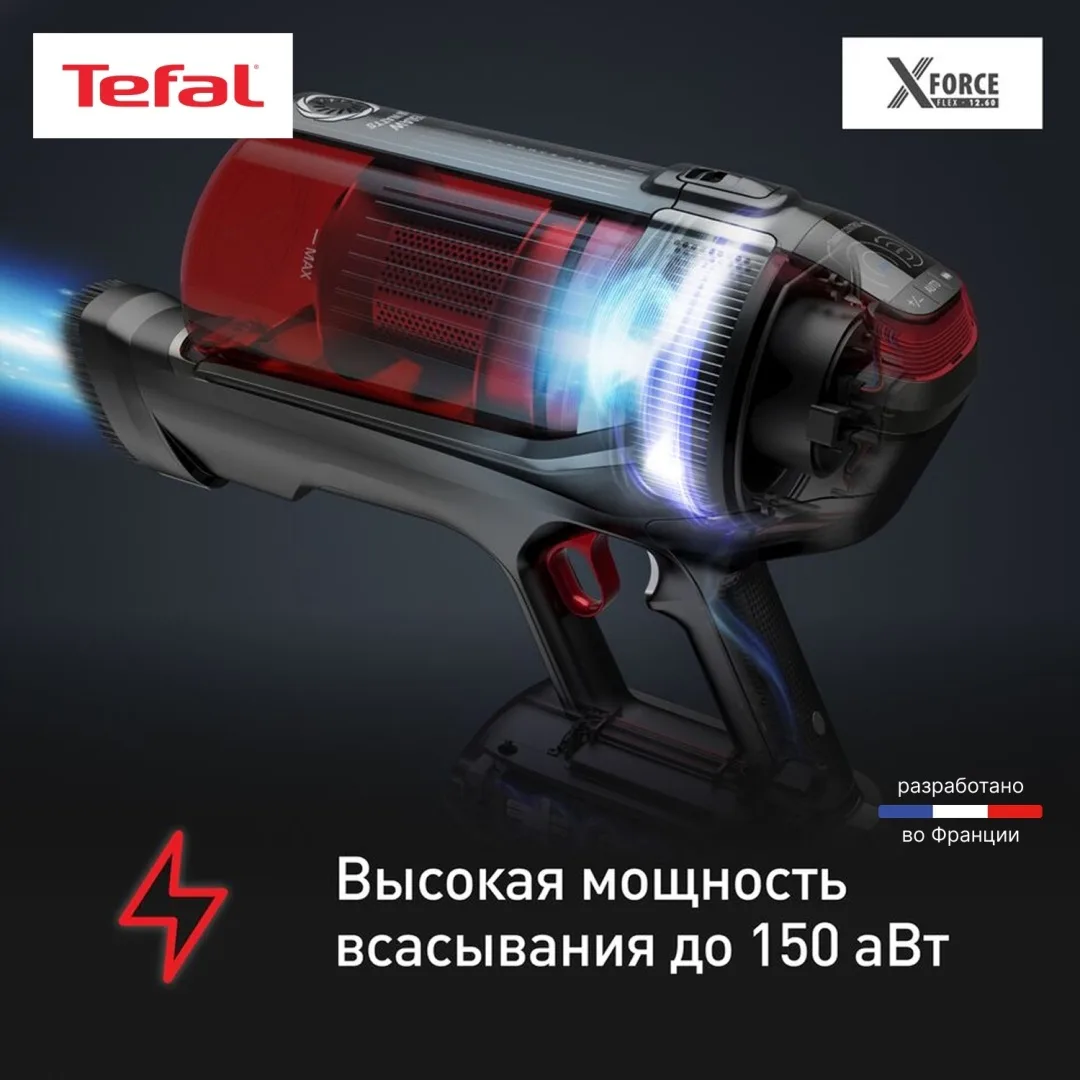 Беспроводной ручной пылесос Tefal TY98A9WO Красный