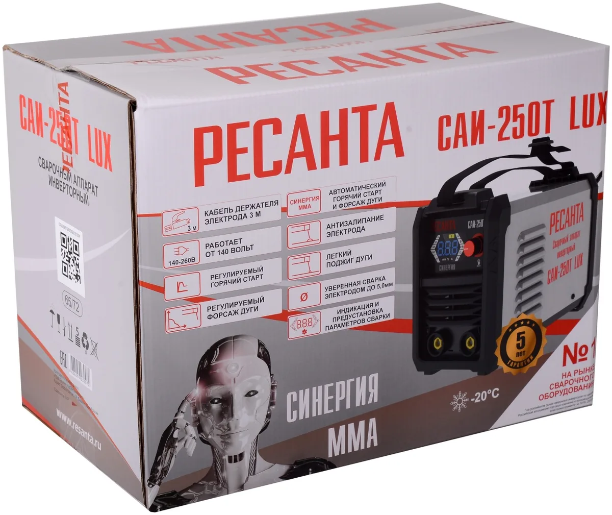 Сварочный аппарат инверторный Ресанта САИ-250Т LUX