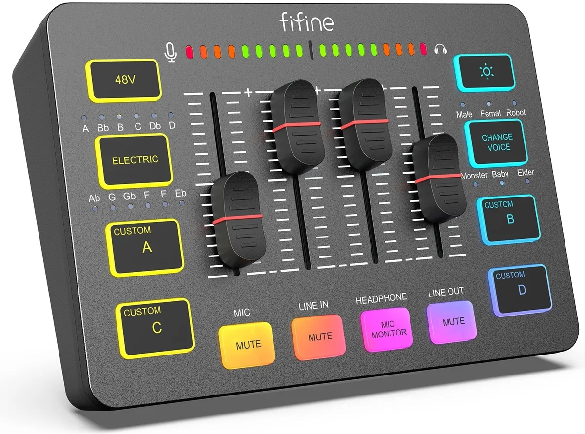 Звуковая карта Fifine SC3 Черный