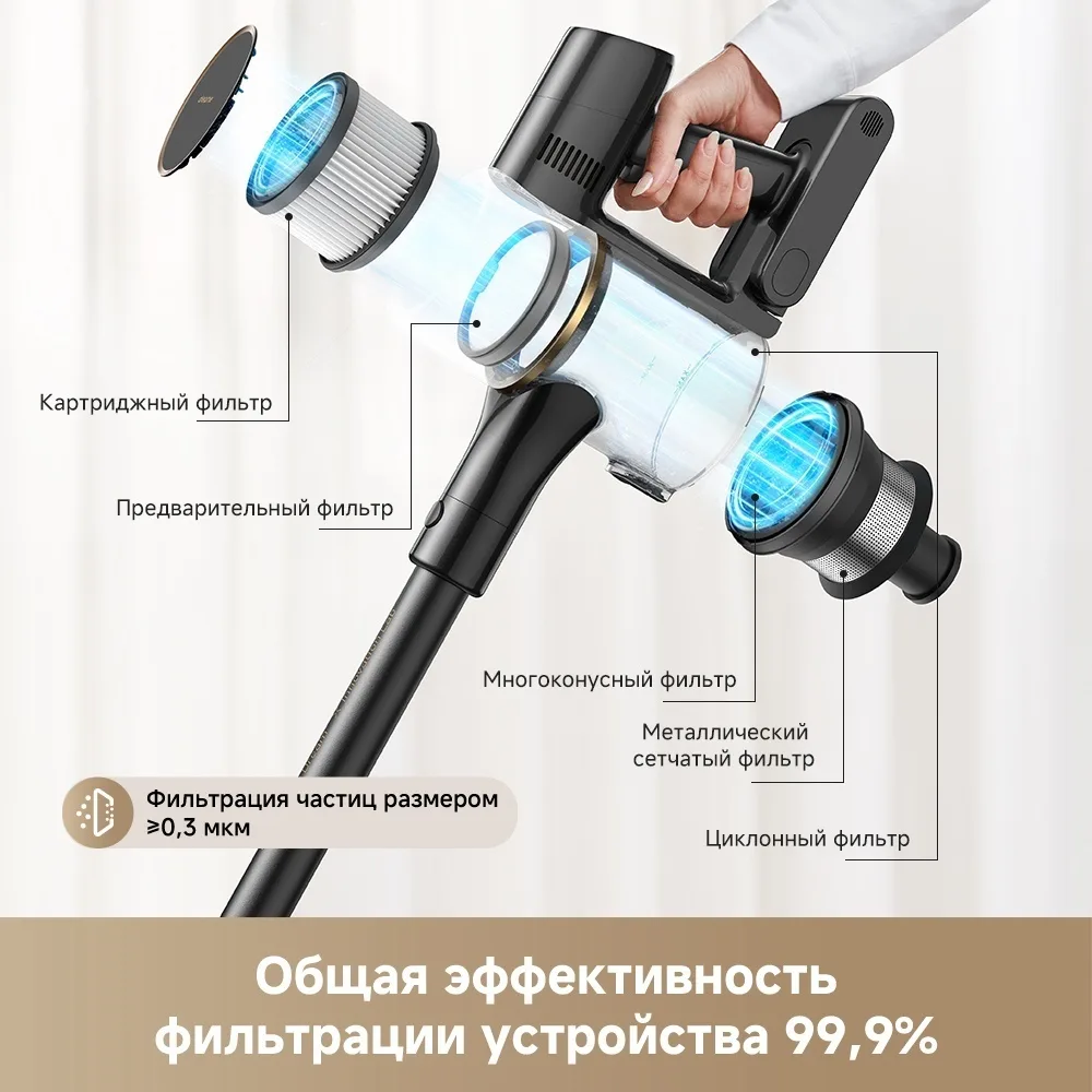 Беспроводной ручной пылесос Dreame R10S Pro Черный