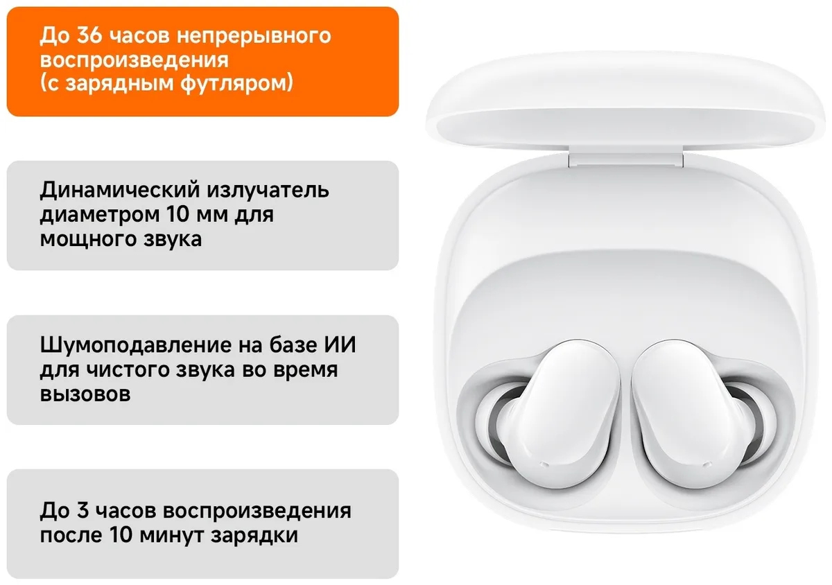 Наушники Redmi Buds 6 Play White