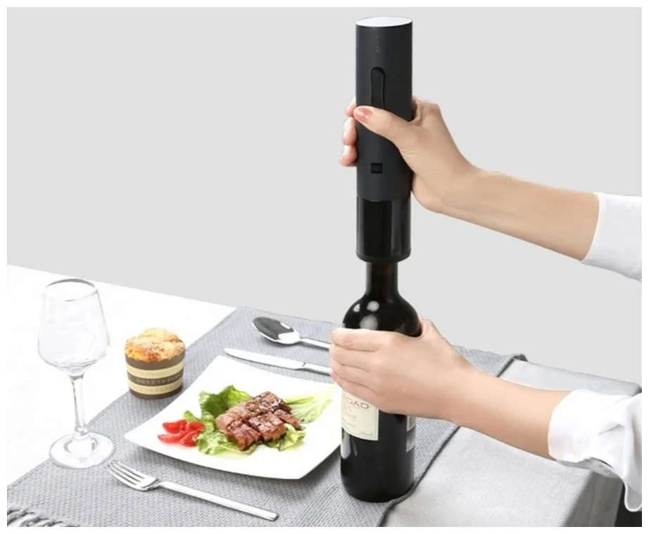 Электрический штопор Huo Hou Electric Wine Bottle Opener черный
