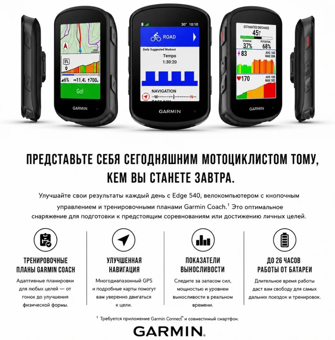 Велокомпьютер Беспроводной Garmin Edge 540 (02694-31)