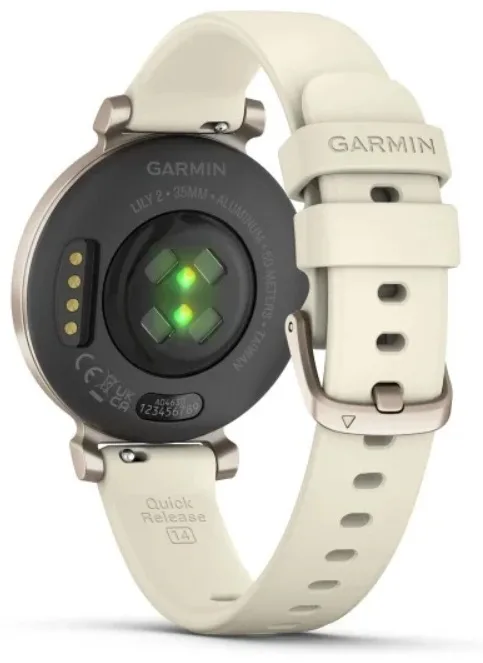 Смарт-часы Garmin Lily 2 25 мм серебристый-бежевый-бежевый (02839-70)