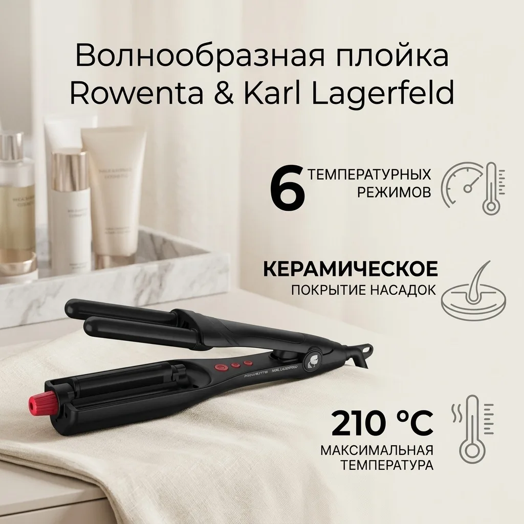 Щипцы Rowenta CF471LF0 Черный