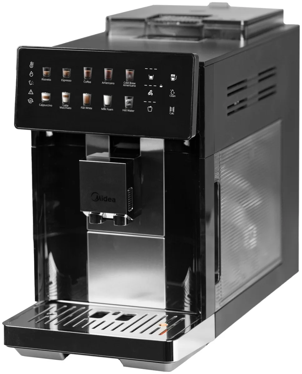 Кофемашина Midea MA-FACM1004A2 черный, стальной