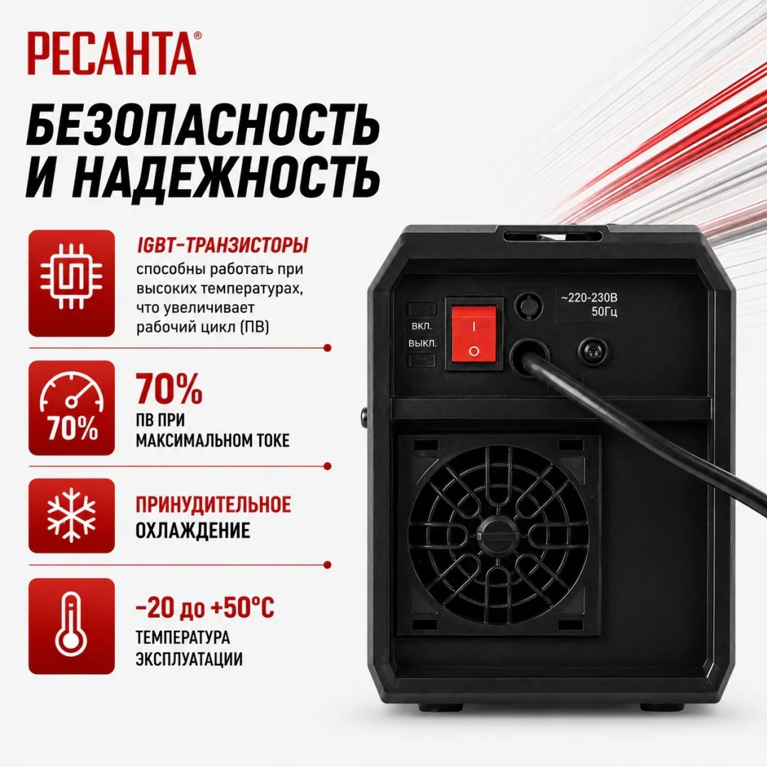 Сварочный полуавтомат Ресанта САИПА-190 3в1