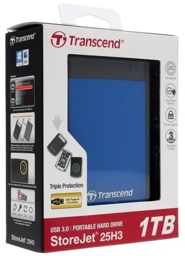 Внешний накопитель 2,5 1TB Transcend TS1TSJ25H3B